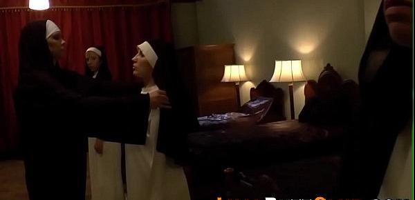  Big booty nun gets rimmed